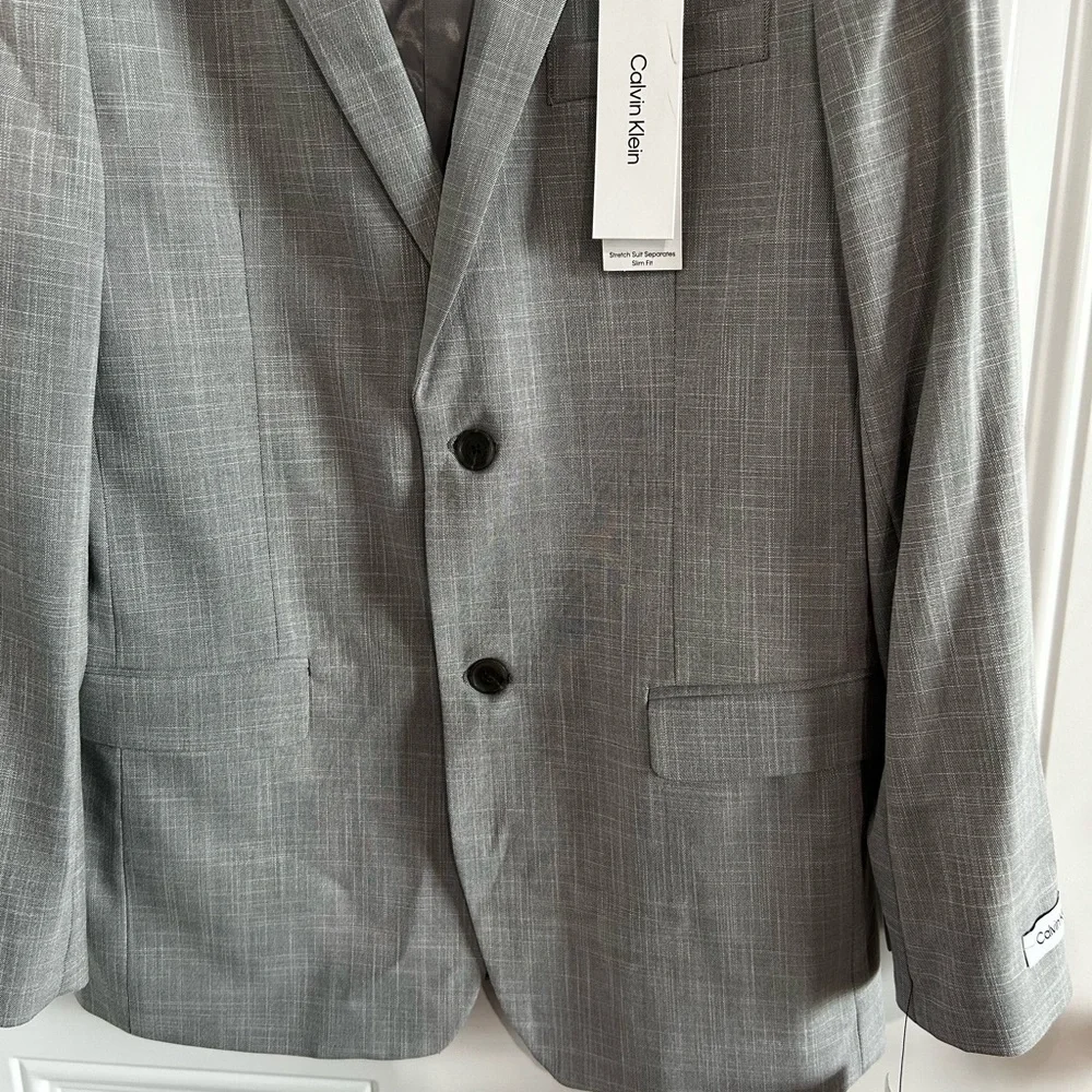 ✨Calvin Klein NWT Grey Blazer Sz 18